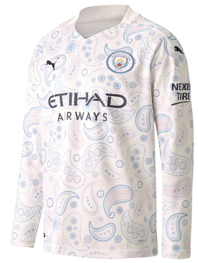  Camisa oficial Puma Manchester City 2020 2021 III jogador manga comprida